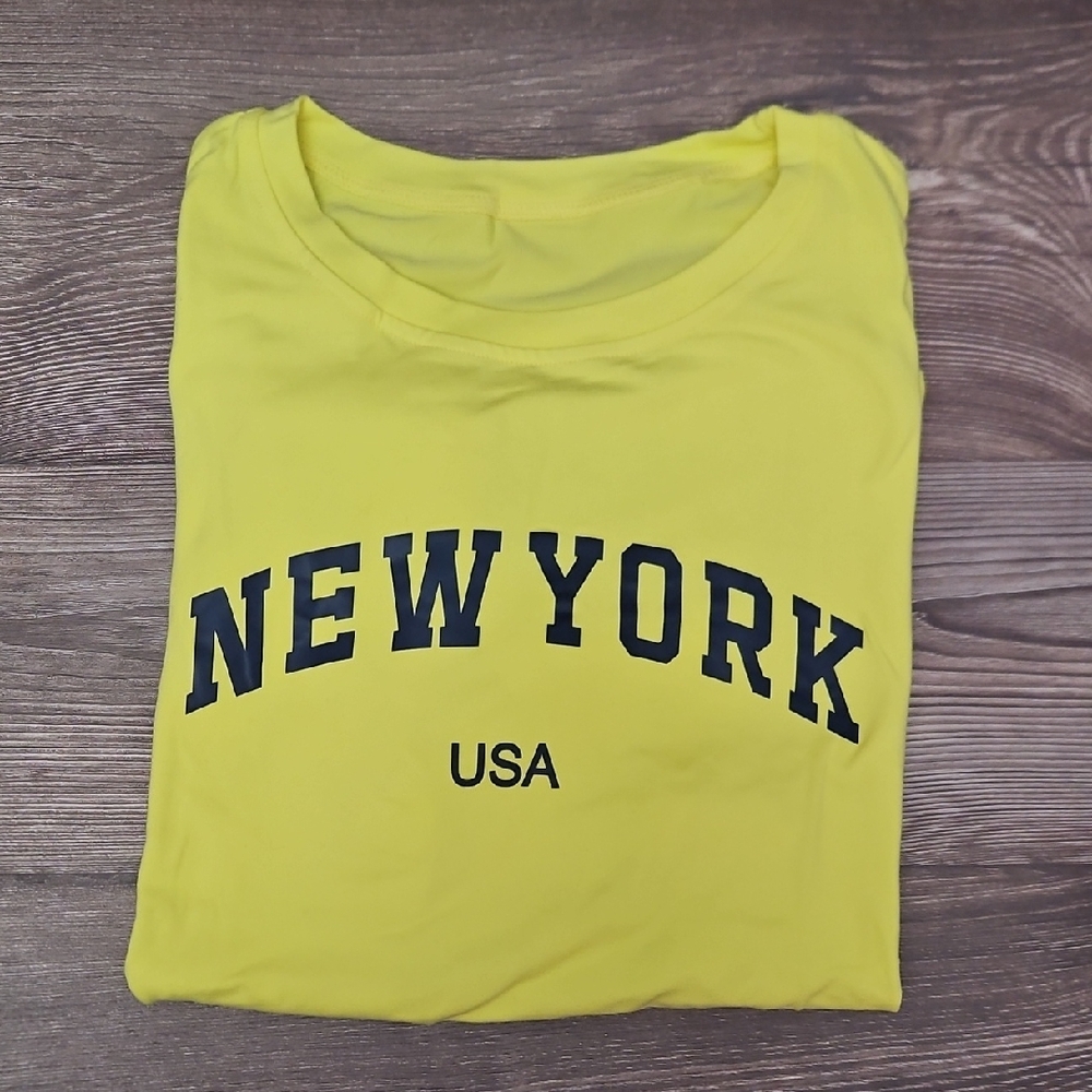 Yellow New York USA T-Shirt